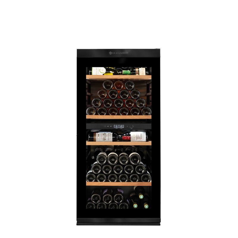 MILLESIME140DB Reifungs-Weinkühlschrank mit zwei Zonen - 138 Flaschen - Climadiff