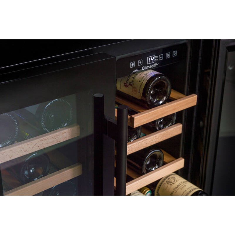 CBU40D1B Climadiff 40-bottle dual-zone built-in wine cellar - Climadiff