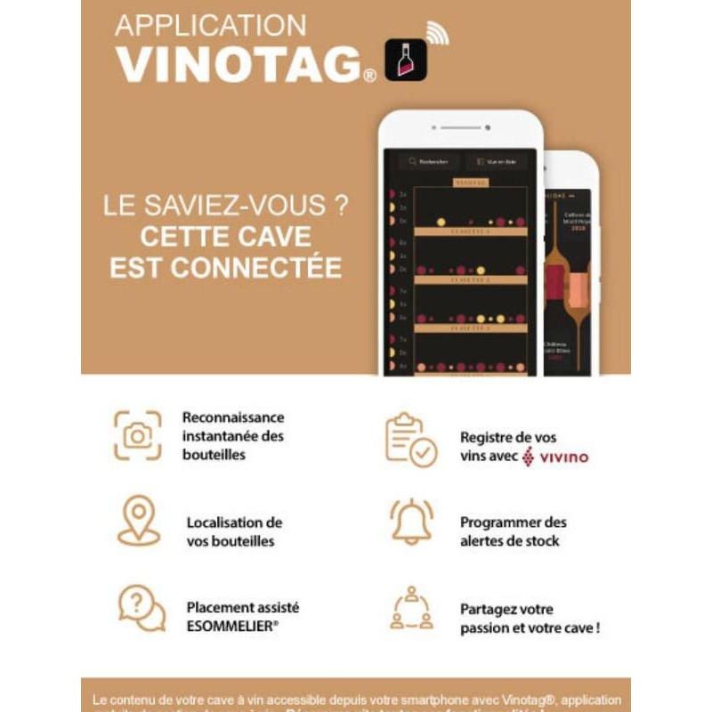 Cave à Vin Double Zone 36 Bouteilles CBI40DB1 - Stockage Optimal